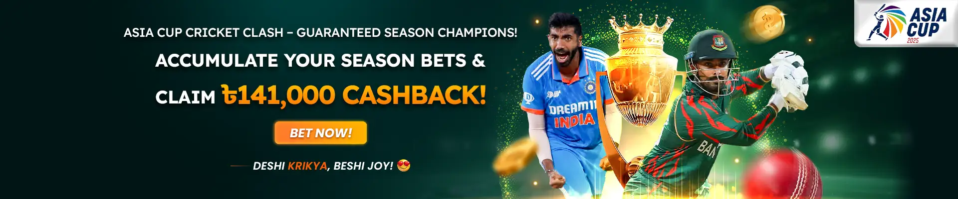 Accumulated Bonus and cashback offer